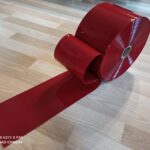Folia PCV 200x2mm 50mb czerwona nieprzeźroczysta