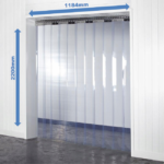 Kurtyna paskowa PCV 1184x2200x2mm standard
