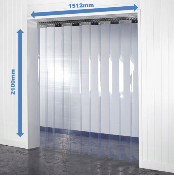 Kurtyna paskowa PCV 1512x2100x2mm standard