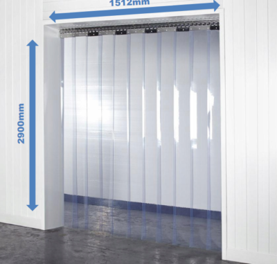 Kurtyna paskowa PCV 1512x2900x2mm standard