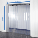 Kurtyna paskowa PCV 1676x2100x2mm standard